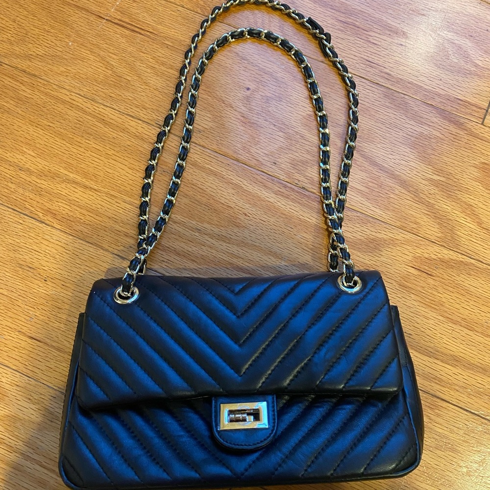 Black Leather Purse